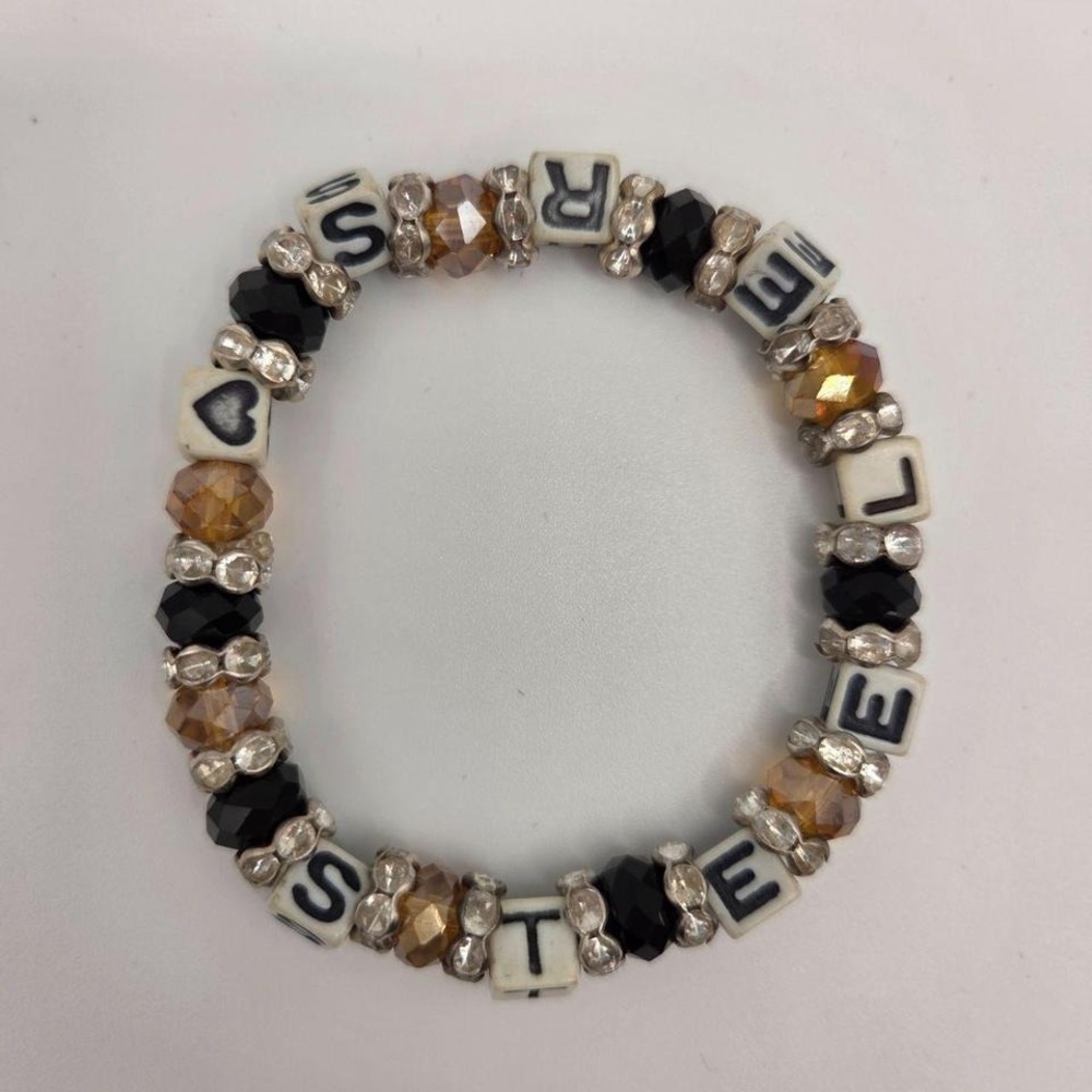Steelers Beaded Bracelet 💛🖤 | Pittsburgh Inspired Jewelry